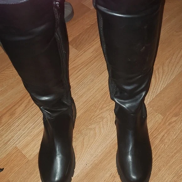 NWOT black over knee boots womens size 9 , fashion - Picture 3 of 8